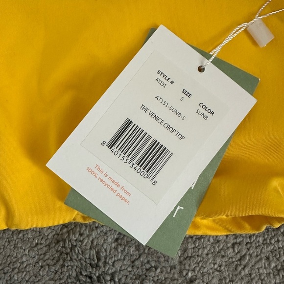Andie Swim Bikini Bundle Size Small 3 Tops & 2 Bottoms Cartagena Top Venice Crop - Picture 5 of 8